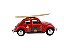 Miniatura Volkswagen Fusca Surf 1967 Vermelho Metal 1:32 - Imagem 5