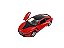 Miniatura Bmw I8 Vermelho Metal Kinsmart 1:36 - Imagem 13