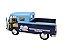 Miniatura Volkswagen Kombi 1963 Double Cab Pickup Azul 1:32 - Imagem 8