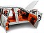 Miniatura Rolls Royce Branco Acende Luz e Som 1:24 - Imagem 9
