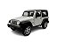 Miniatura Jeep Wrangler Branco Acende Luz E Som Metal 1:32 - Imagem 1