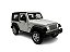 Miniatura Jeep Wrangler Branco Acende Luz E Som Metal 1:32 - Imagem 2