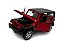 Miniatura Jeep Wrangler Vermelho Acende Luz E Som Metal 1:32 - Imagem 6