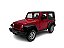 Miniatura Jeep Wrangler Vermelho Acende Luz E Som Metal 1:32 - Imagem 1