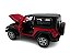 Miniatura Jeep Wrangler Vermelho Acende Luz E Som Metal 1:32 - Imagem 5