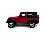 Miniatura Jeep Wrangler Vermelho Acende Luz E Som Metal 1:32 - Imagem 9