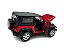Miniatura Jeep Wrangler Vermelho Acende Luz E Som Metal 1:32 - Imagem 8