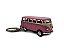 Miniatura Chaveiro Volkswagen Kombi Rosa Metal 1:64 - Imagem 2