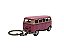 Miniatura Chaveiro Volkswagen Kombi Rosa Metal 1:64 - Imagem 3