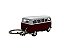 Miniatura Chaveiro Volkswagen Kombi Vermelho Metal 1:64 - Imagem 3