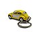 Miniatura Chaveiro Volkswagen Fusca Amarelo Metal 1:64 - Imagem 4