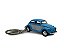 Miniatura Chaveiro Volkswagen Fusca Azul Metal 1:64 - Imagem 2