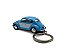 Miniatura Chaveiro Volkswagen Fusca Azul Metal 1:64 - Imagem 4