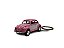 Miniatura Chaveiro Volkswagen Fusca Rosa Metal 1:64 - Imagem 1