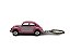 Miniatura Chaveiro Volkswagen Fusca Rosa Metal 1:64 - Imagem 7
