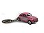 Miniatura Chaveiro Volkswagen Fusca Rosa Metal 1:64 - Imagem 2