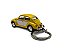 Miniatura Chaveiro Volkswagen Fusca Amarelo Metal 1:64 - Imagem 4