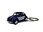 Miniatura Chaveiro Volkswagen Fusca Azul Metal 1:64 - Imagem 1