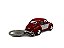Miniatura Chaveiro Volkswagen Fusca Vermelho Metal 1:64 - Imagem 3