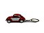 Miniatura Chaveiro Volkswagen Fusca Vermelho Metal 1:64 - Imagem 7