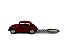 Miniatura Chaveiro Volkswagen Fusca Vermelho Metal 1:64 - Imagem 7