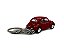 Miniatura Chaveiro Volkswagen Fusca Vermelho Metal 1:64 - Imagem 3