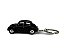 Miniatura Chaveiro Volkswagen Fusca Preto Metal 1:64 - Imagem 7