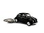 Miniatura Chaveiro Volkswagen Fusca Preto Metal 1:64 - Imagem 2