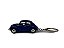 Miniatura Chaveiro Volkswagen Fusca Azul Metal 1:64 - Imagem 7