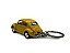 Miniatura Chaveiro Volkswagen Fusca Amarelo Metal 1:64 - Imagem 4