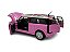 Miniatura Mini Cooper Rosa Acende Luz e Som Metal 1:28 - Imagem 5
