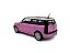 Miniatura Mini Cooper Rosa Acende Luz e Som Metal 1:28 - Imagem 4