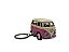 Miniatura Chaveiro Volkswagen Kombi Rosa Metal 1:64 - Imagem 2