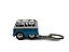 Miniatura Chaveiro Volkswagen Kombi Summer Azul Metal 1:64 - Imagem 7