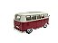 Miniatura Volkswagen Kombi Vermelho Welly Metal 1:24 - Imagem 3