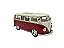 Miniatura Volkswagen Kombi Vermelho Welly Metal 1:24 - Imagem 2