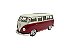 Miniatura Volkswagen Kombi Vermelho Welly Metal 1:24 - Imagem 1