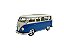 Miniatura Volkswagen Kombi Azul Welly Metal 1:24 - Imagem 1