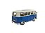 Miniatura Volkswagen Kombi Azul Welly Metal 1:24 - Imagem 3