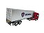 Miniatura Caminhão Scania R730 Vermelho Carreta Baú 1:32 - Imagem 5