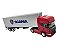 Miniatura Caminhão Scania R730 Vermelho Carreta Baú 1:32 - Imagem 4
