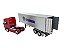 Miniatura Caminhão Scania R730 Vermelho Carreta Baú 1:32 - Imagem 2
