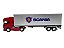 Miniatura Caminhão Scania R730 Vermelho Carreta Baú 1:32 - Imagem 7