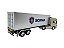 Miniatura Caminhão Scania R730 Dourado Carreta BaúWelly 1:32 - Imagem 3