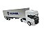 Miniatura Caminhão Scania R730 Branco Carreta Baú Welly 1:32 - Imagem 4