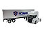 Miniatura Caminhão Scania R730 Branco Carreta Baú Welly 1:32 - Imagem 3