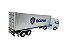 Miniatura Caminhão Scania R730 Branco Carreta Baú Welly 1:32 - Imagem 5