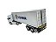 Miniatura Caminhão Scania R730 Branco Carreta Baú Welly 1:32 - Imagem 6
