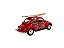 Miniatura Volkswagen Fusca Vermelho Classic Surf Metal 1:24 - Imagem 3