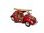 Miniatura Volkswagen Fusca Vermelho Classic Surf Metal 1:24 - Imagem 7